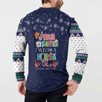 Nurse Life Jesus Christmas Button Sweatshirt Xmas Holiday Patterns - Wonder Print Shop