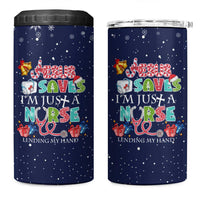 Nurse Life Jesus Christmas 4 in 1 Can Cooler Tumbler Xmas Holiday Patterns - Wonder Print Shop