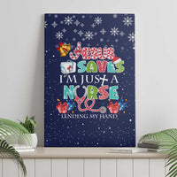 Nurse Life Jesus Christmas Canvas Wall Art Xmas Holiday Patterns - Wonder Print Shop