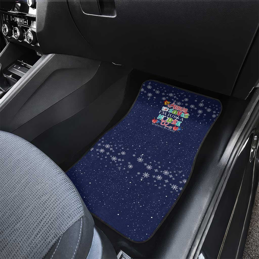 Nurse Life Jesus Christmas Car Mats Xmas Holiday Patterns - Wonder Print Shop