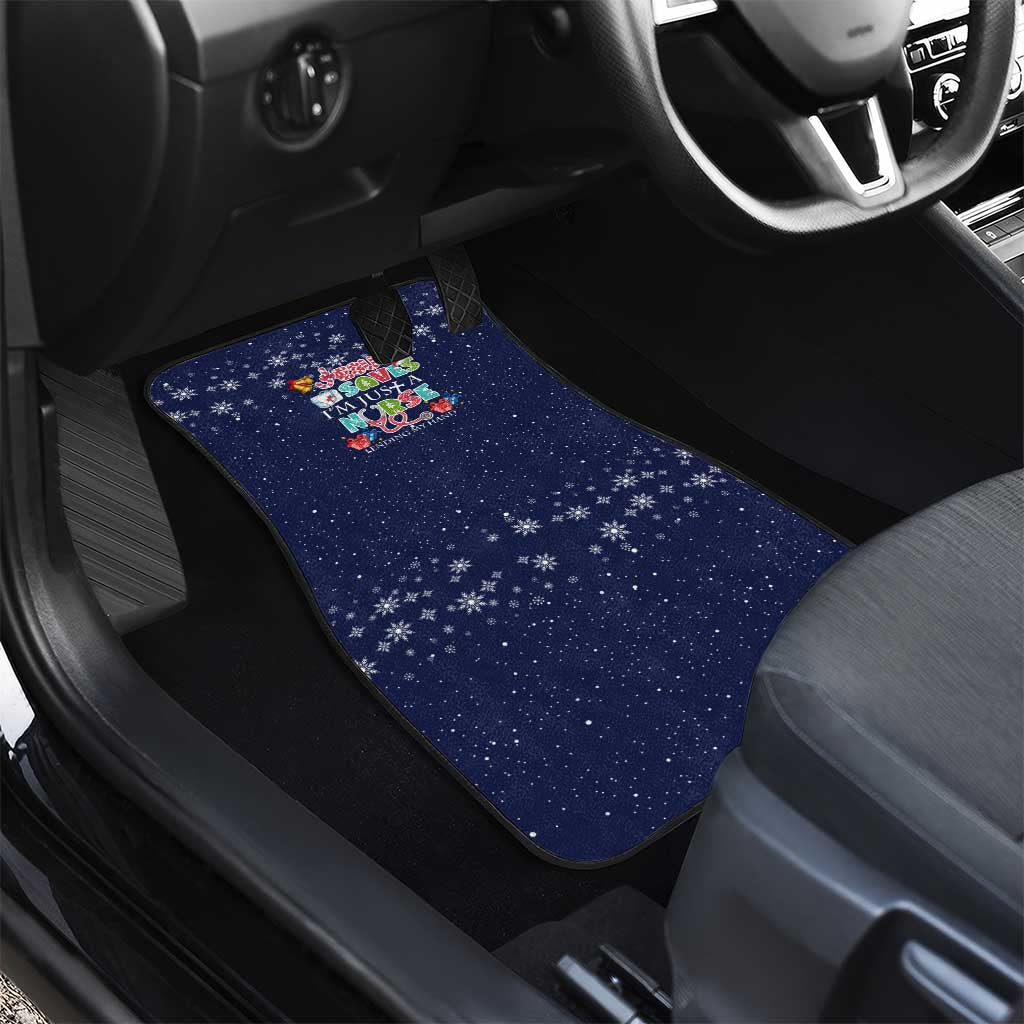 Nurse Life Jesus Christmas Car Mats Xmas Holiday Patterns - Wonder Print Shop