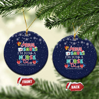 Nurse Life Jesus Christmas Ceramic Ornament Xmas Holiday Patterns - Wonder Print Shop