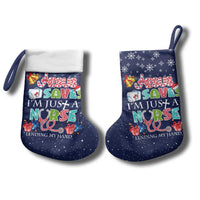 Nurse Life Jesus Christmas Stocking Xmas Holiday Patterns - Wonder Print Shop