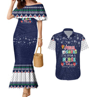 Nurse Life Jesus Christmas Couples Matching Mermaid Dress and Hawaiian Shirt Xmas Holiday Patterns - Wonder Print Shop