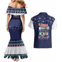 Nurse Life Jesus Christmas Couples Matching Mermaid Dress and Hawaiian Shirt Xmas Holiday Patterns - Wonder Print Shop
