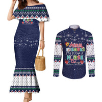 Nurse Life Jesus Christmas Couples Matching Mermaid Dress and Long Sleeve Button Shirt Xmas Holiday Patterns - Wonder Print Shop
