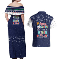 Nurse Life Jesus Christmas Couples Matching Off Shoulder Maxi Dress and Hawaiian Shirt Xmas Holiday Patterns - Wonder Print Shop