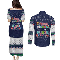 Nurse Life Jesus Christmas Couples Matching Puletasi and Long Sleeve Button Shirt Xmas Holiday Patterns - Wonder Print Shop