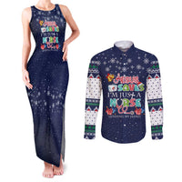 Nurse Life Jesus Christmas Couples Matching Tank Maxi Dress and Long Sleeve Button Shirt Xmas Holiday Patterns - Wonder Print Shop