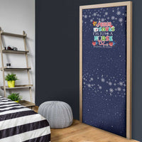Nurse Life Jesus Christmas Door Cover Xmas Holiday Patterns - Wonder Print Shop