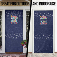 Nurse Life Jesus Christmas Door Cover Xmas Holiday Patterns - Wonder Print Shop