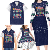 Nurse Life Jesus Christmas Family Matching Long Sleeve Bodycon Dress and Hawaiian Shirt Xmas Holiday Patterns - Wonder Print Shop