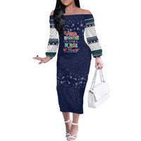 Nurse Life Jesus Christmas Family Matching Off The Shoulder Long Sleeve Dress and Hawaiian Shirt Xmas Holiday Patterns - Wonder Print Shop