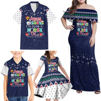 Nurse Life Jesus Christmas Family Matching Off Shoulder Maxi Dress and Hawaiian Shirt Xmas Holiday Patterns - Wonder Print Shop