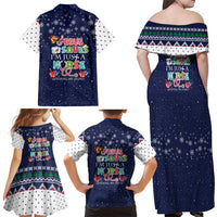 Nurse Life Jesus Christmas Family Matching Off Shoulder Maxi Dress and Hawaiian Shirt Xmas Holiday Patterns - Wonder Print Shop