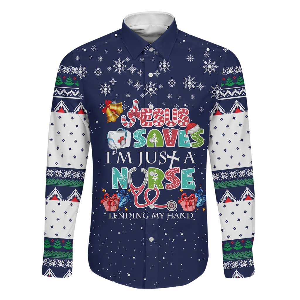 Nurse Life Jesus Christmas Family Matching Tank Maxi Dress and Hawaiian Shirt Xmas Holiday Patterns - Wonder Print Shop
