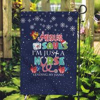 Nurse Life Jesus Christmas Garden Flag Xmas Holiday Patterns - Wonder Print Shop