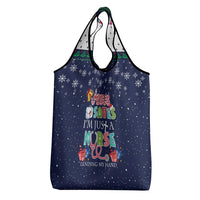Nurse Life Jesus Christmas Grocery Bag Xmas Holiday Patterns - Wonder Print Shop
