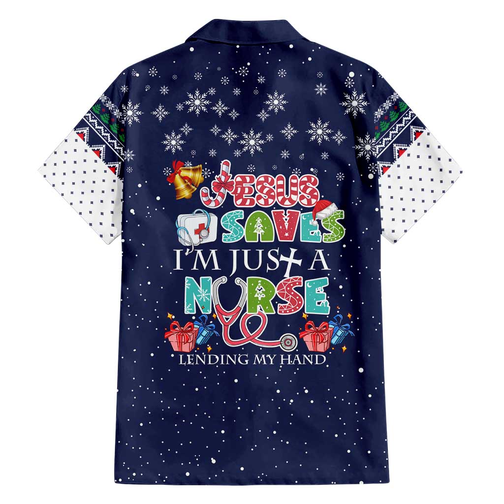 Nurse Life Jesus Christmas Hawaiian Shirt Xmas Holiday Patterns - Wonder Print Shop