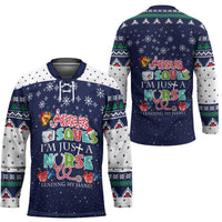 Nurse Life Jesus Christmas Hockey Jersey Xmas Holiday Patterns - Wonder Print Shop