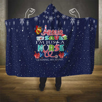 Nurse Life Jesus Christmas Hooded Blanket Xmas Holiday Patterns - Wonder Print Shop