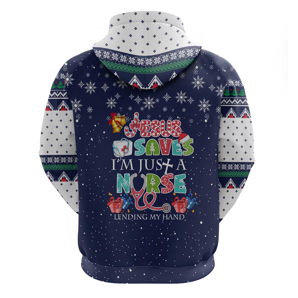 Nurse Life Jesus Christmas Hoodie Xmas Holiday Patterns - Wonder Print Shop