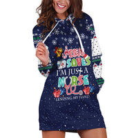 Nurse Life Jesus Christmas Hoodie Dress Xmas Holiday Patterns - Wonder Print Shop