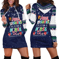 Nurse Life Jesus Christmas Hoodie Dress Xmas Holiday Patterns - Wonder Print Shop