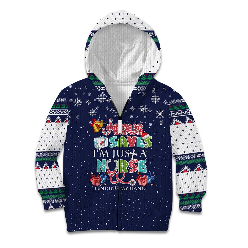Nurse Life Jesus Christmas Kid Hoodie Xmas Holiday Patterns - Wonder Print Shop