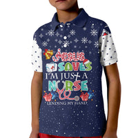 Nurse Life Jesus Christmas Kid Polo Shirt Xmas Holiday Patterns - Wonder Print Shop