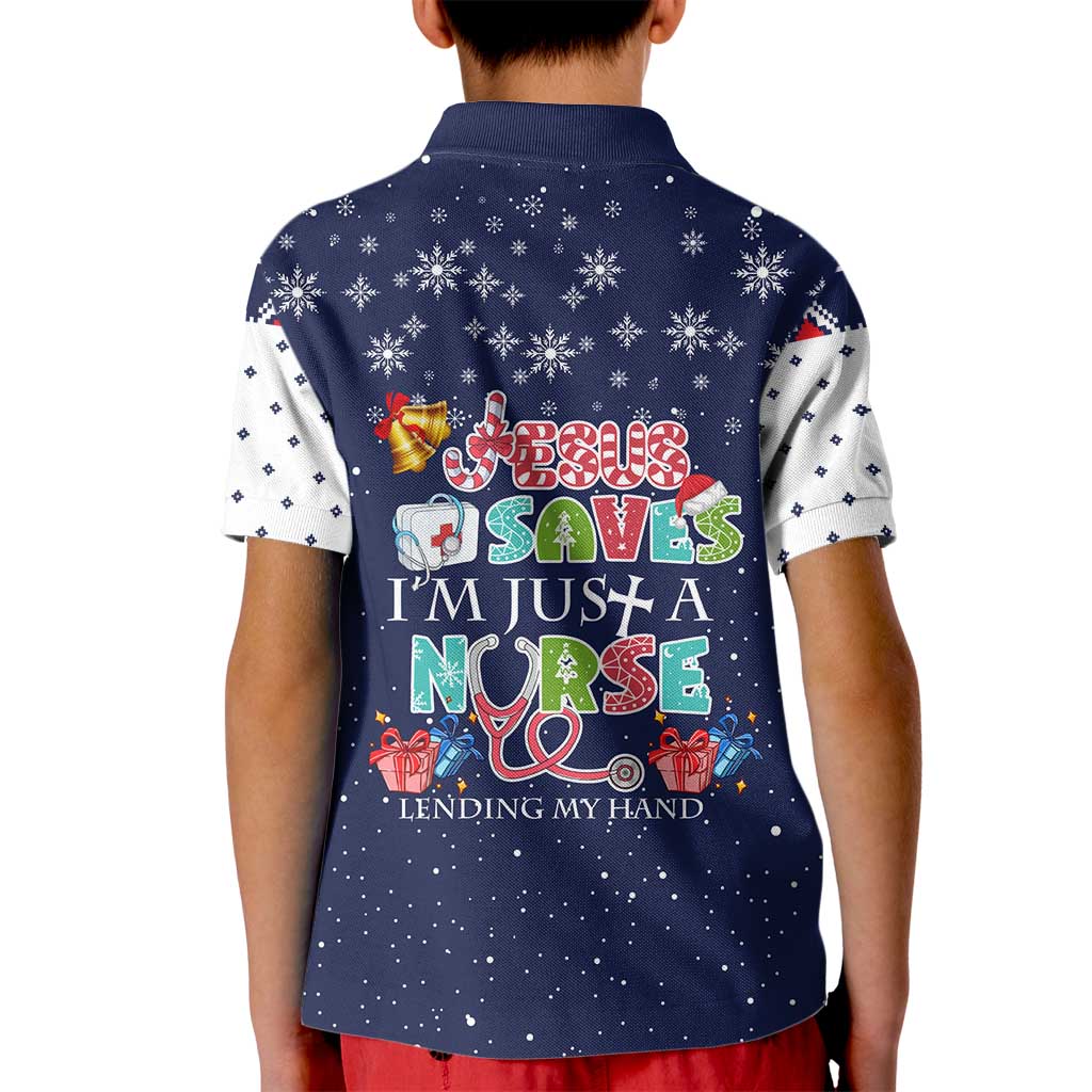 Nurse Life Jesus Christmas Kid Polo Shirt Xmas Holiday Patterns - Wonder Print Shop