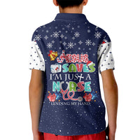 Nurse Life Jesus Christmas Kid Polo Shirt Xmas Holiday Patterns - Wonder Print Shop
