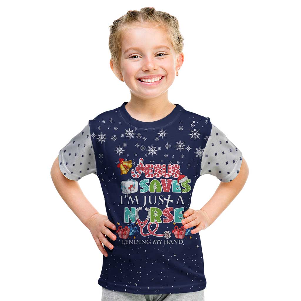 Nurse Life Jesus Christmas Kid T Shirt Xmas Holiday Patterns - Wonder Print Shop