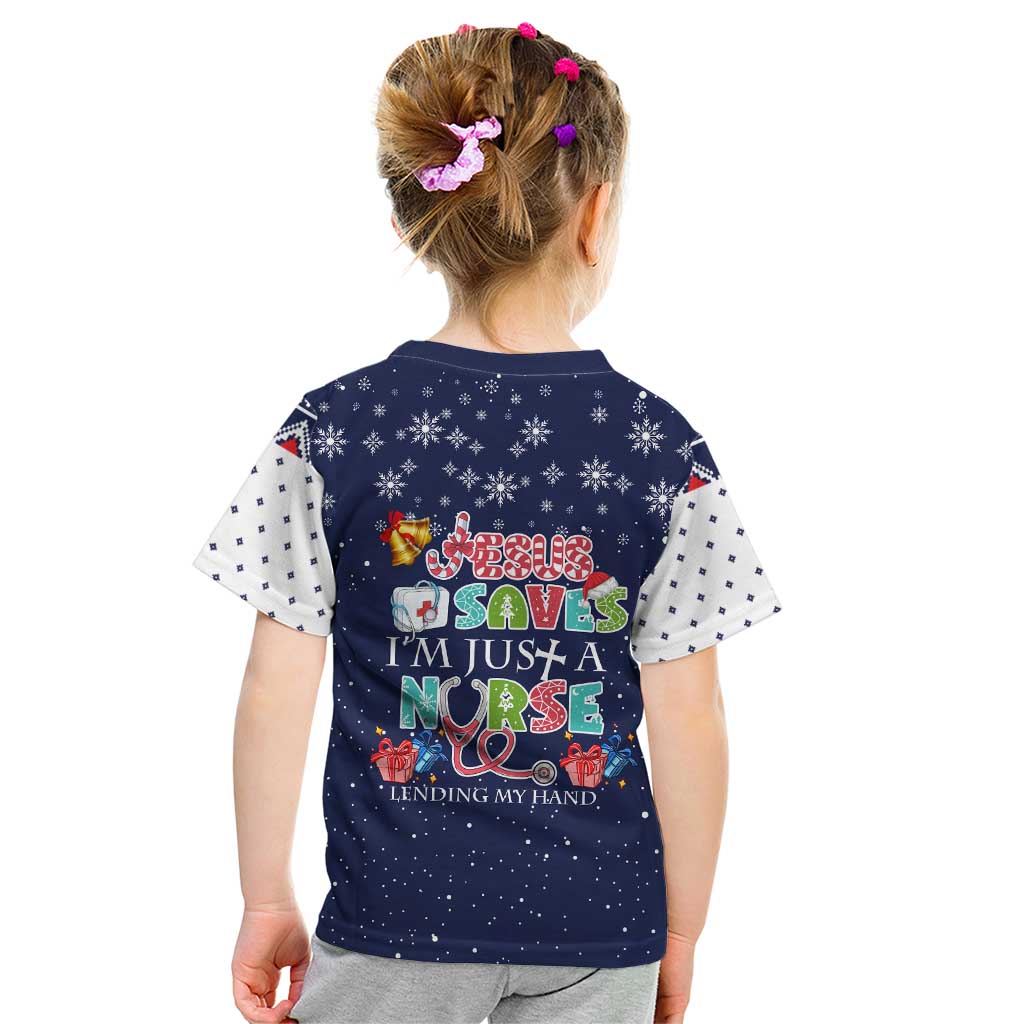Nurse Life Jesus Christmas Kid T Shirt Xmas Holiday Patterns - Wonder Print Shop