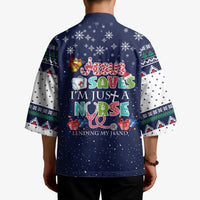 Nurse Life Jesus Christmas Kimono Xmas Holiday Patterns - Wonder Print Shop