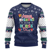 Nurse Life Jesus Christmas Ugly Christmas Sweater Xmas Holiday Patterns - Wonder Print Shop