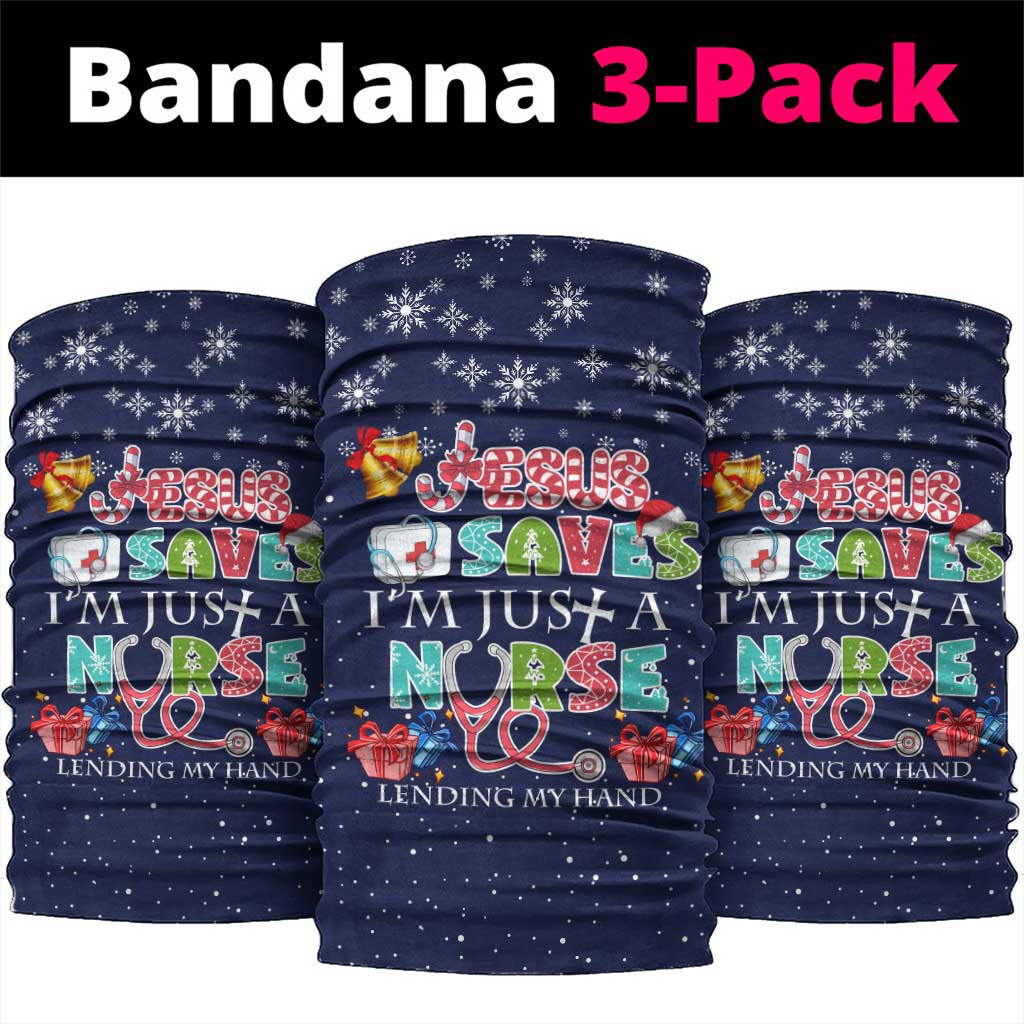 Nurse Life Jesus Christmas Neck Gaiter Xmas Holiday Patterns - Wonder Print Shop
