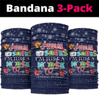Nurse Life Jesus Christmas Neck Gaiter Xmas Holiday Patterns - Wonder Print Shop