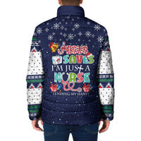 Nurse Life Jesus Christmas Padded Jacket Xmas Holiday Patterns - Wonder Print Shop