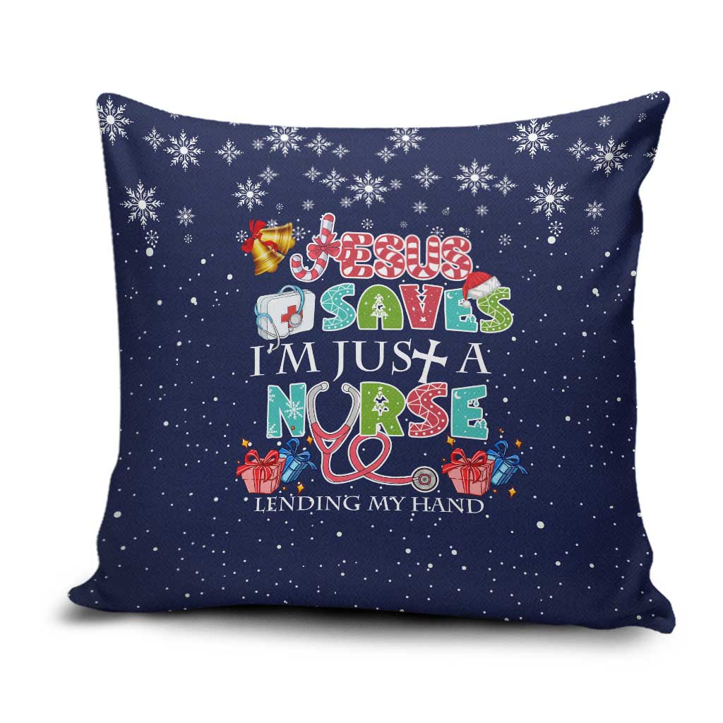 Nurse Life Jesus Christmas Pillow Cover Xmas Holiday Patterns - Wonder Print Shop