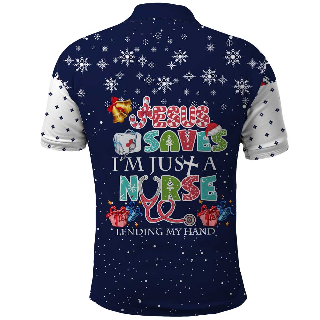 Nurse Life Jesus Christmas Polo Shirt Xmas Holiday Patterns - Wonder Print Shop
