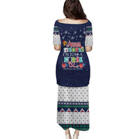 Nurse Life Jesus Christmas Puletasi Xmas Holiday Patterns - Wonder Print Shop
