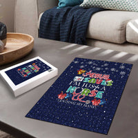 Nurse Life Jesus Christmas Puzzle Xmas Holiday Patterns - Wonder Print Shop