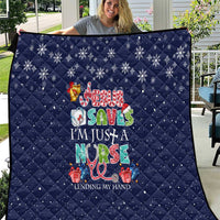 Nurse Life Jesus Christmas Quilt Xmas Holiday Patterns - Wonder Print Shop