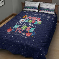 Nurse Life Jesus Christmas Quilt Bed Set Xmas Holiday Patterns - Wonder Print Shop