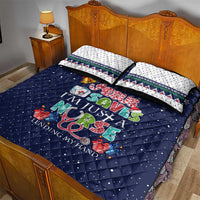 Nurse Life Jesus Christmas Quilt Bed Set Xmas Holiday Patterns - Wonder Print Shop