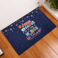 Nurse Life Jesus Christmas Rubber Doormat Xmas Holiday Patterns - Wonder Print Shop