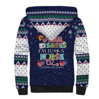 Nurse Life Jesus Christmas Sherpa Hoodie Xmas Holiday Patterns - Wonder Print Shop