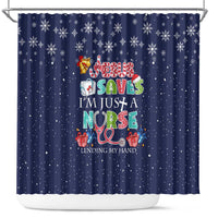 Nurse Life Jesus Christmas Shower Curtain Xmas Holiday Patterns - Wonder Print Shop