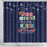 Nurse Life Jesus Christmas Shower Curtain Xmas Holiday Patterns - Wonder Print Shop